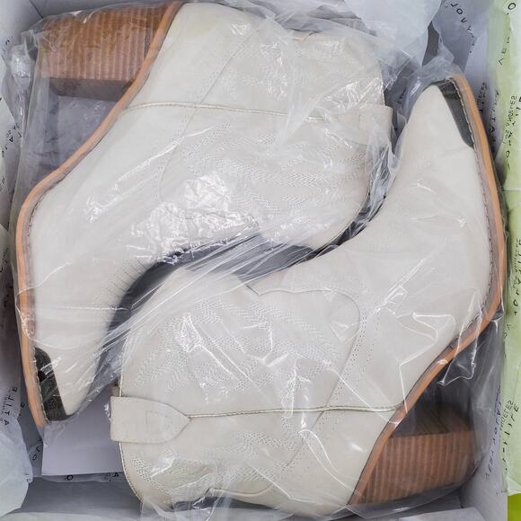 Very Volatile Womens 11 Taylor Western Ankle Boot Off White New In Box - Picture 7 of 8